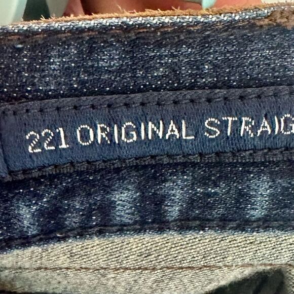 Lucky Brand 221 Original Straight Men's Dark Blue Jeans 32x32 - Picture 9 of 9